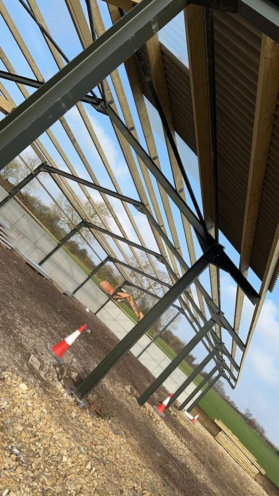 Steel-frame building — interior