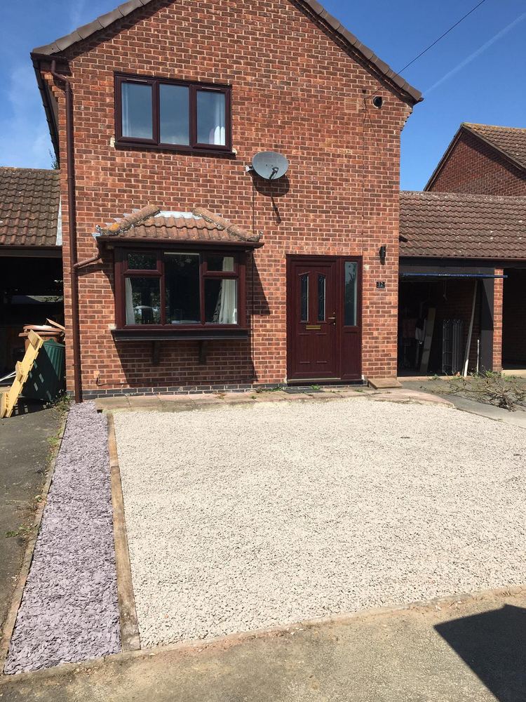 New gravel driveway