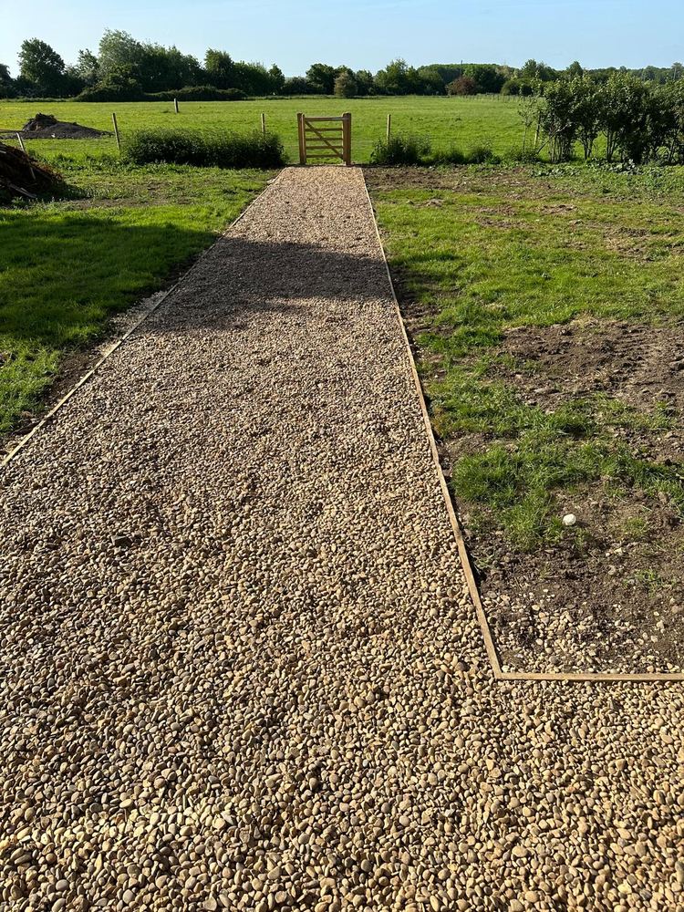 Gravel pathway