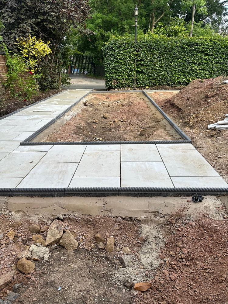 Paved path & patio