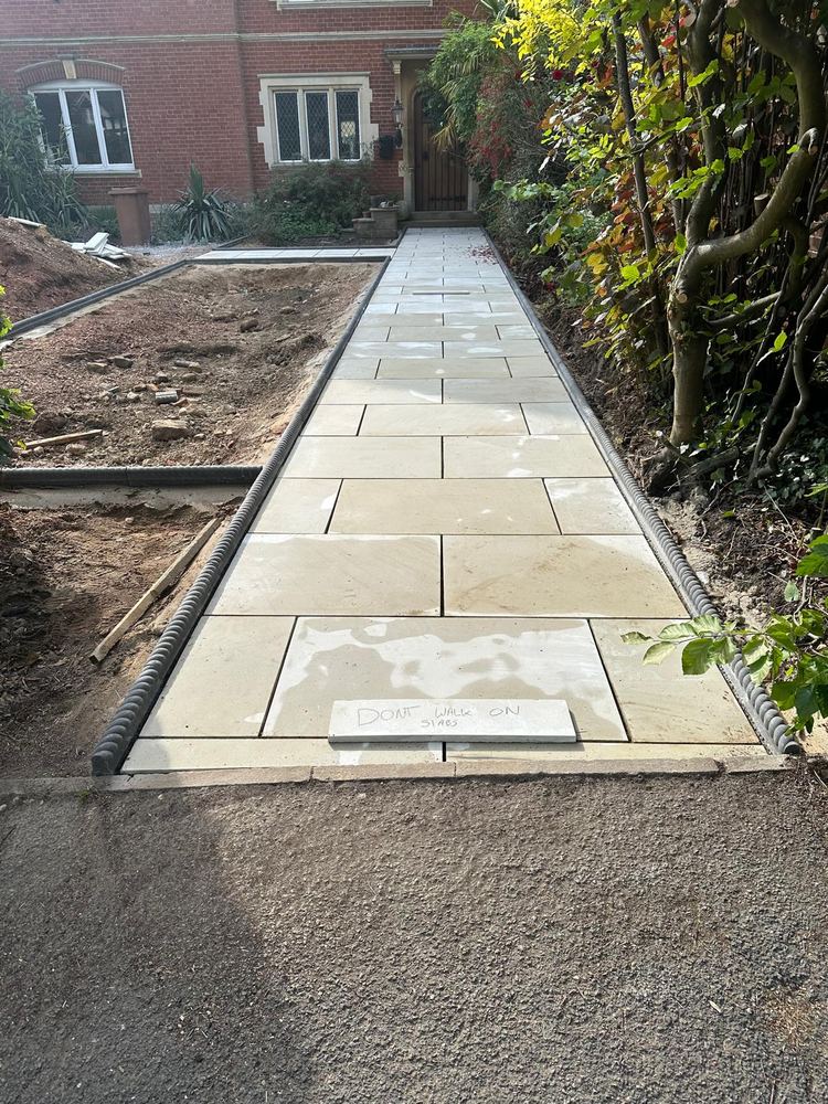 Sandstone pathway