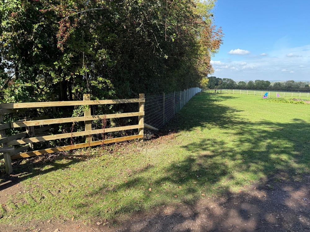 Post-and-rail fencing