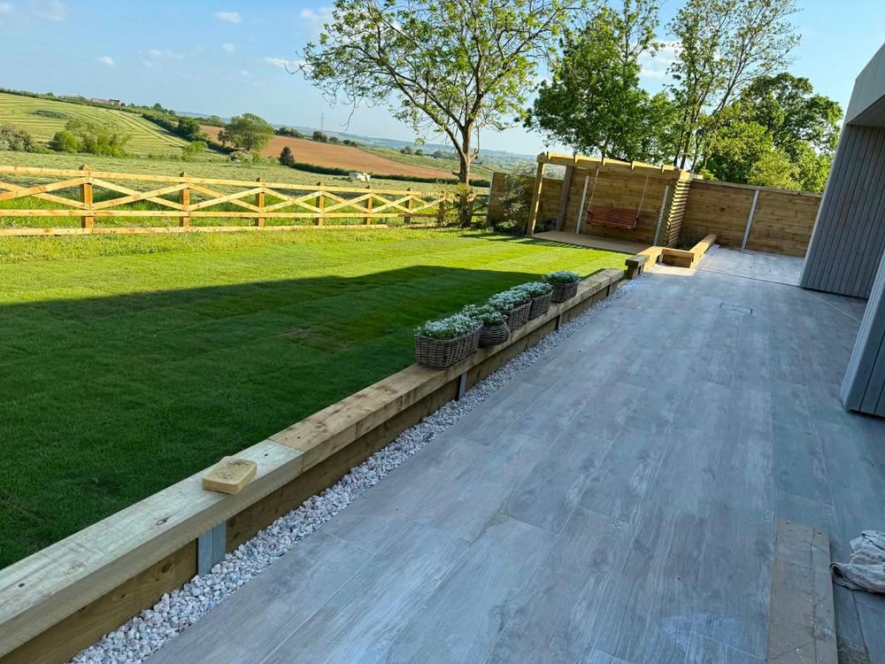 Estate post-and-rail fencing