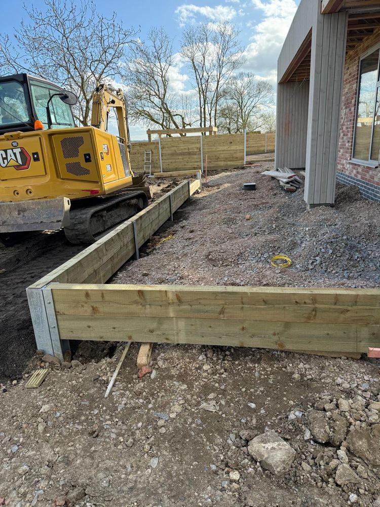 Footings & timber shuttering