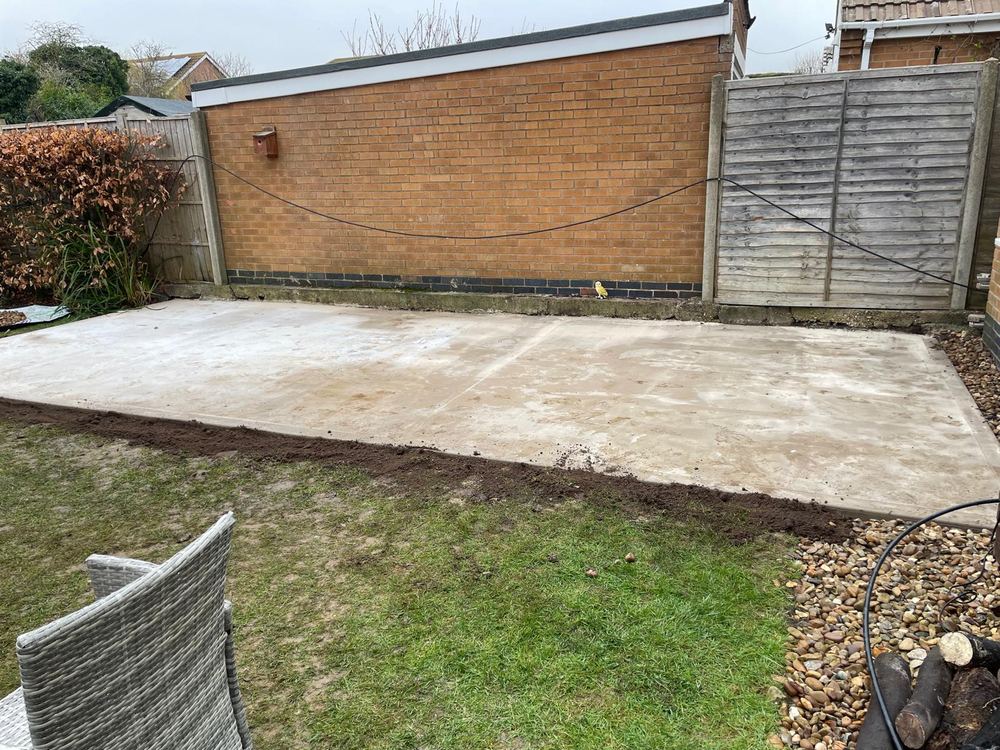 Concrete garden base