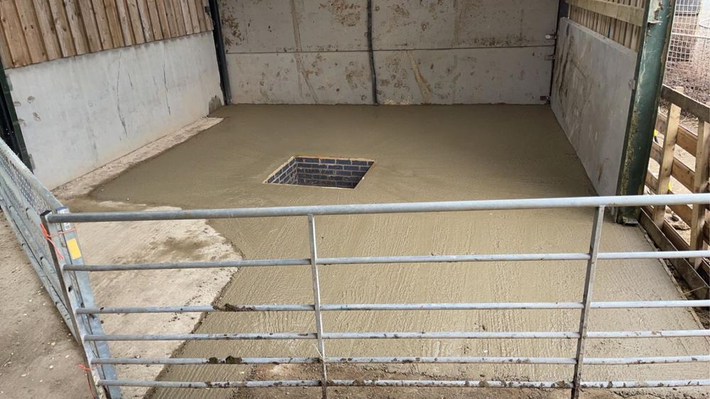 New concrete slab