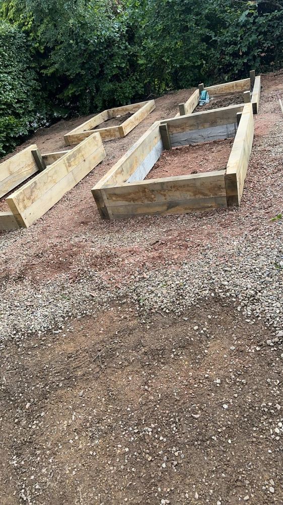 Sleeper raised beds